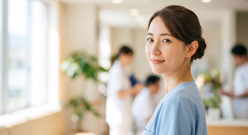 看護師の女性のポートレート