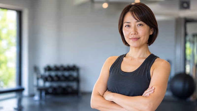 パーソナルトレーナーの女性