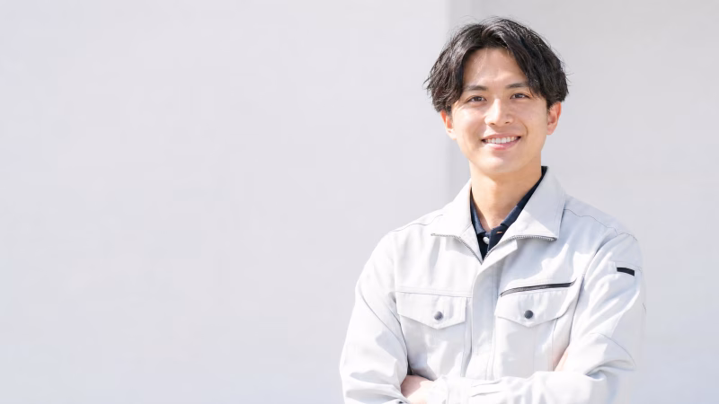 作業員男性のポートレート