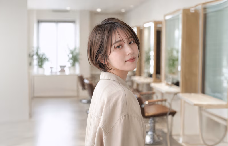 美容師の女性のポートレート