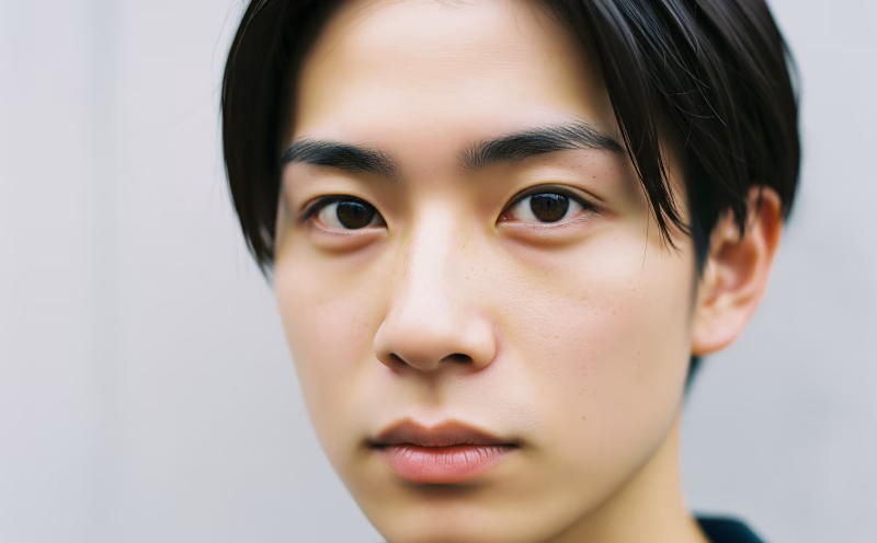 若い男性の顔のクローズアップのポートレート