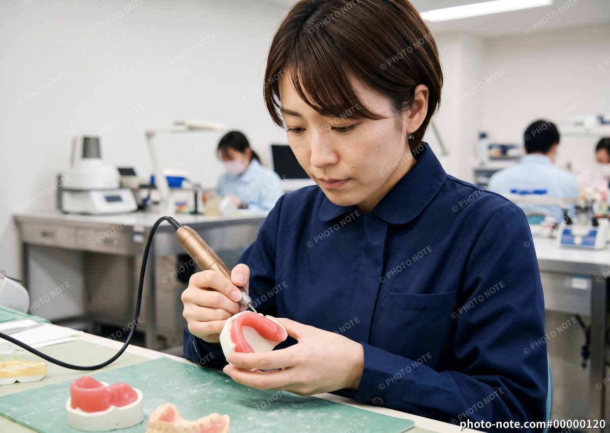 歯科技工士の女性