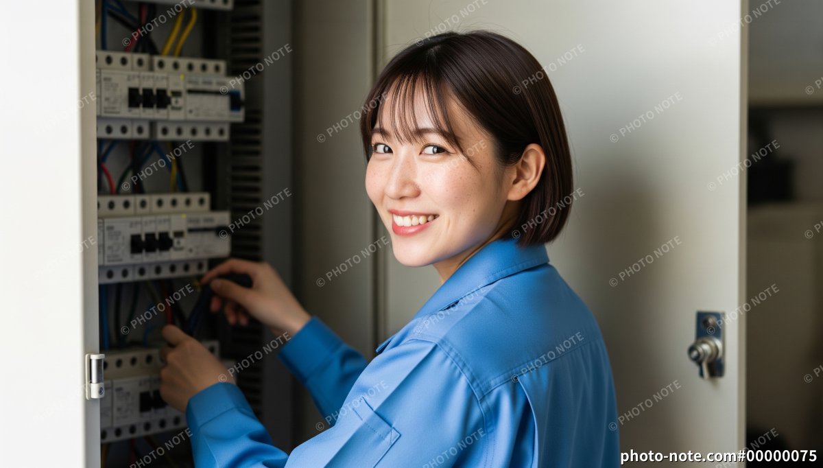 電気工事士の女性