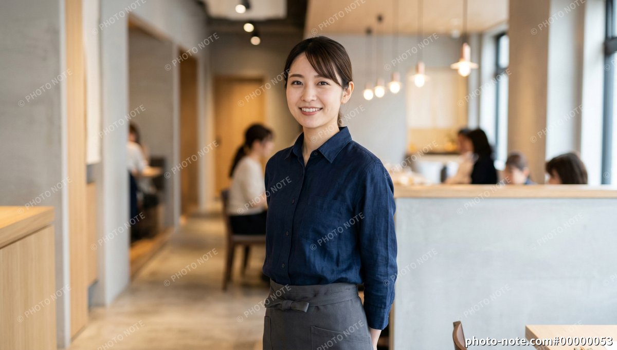 飲食店の女性店員
