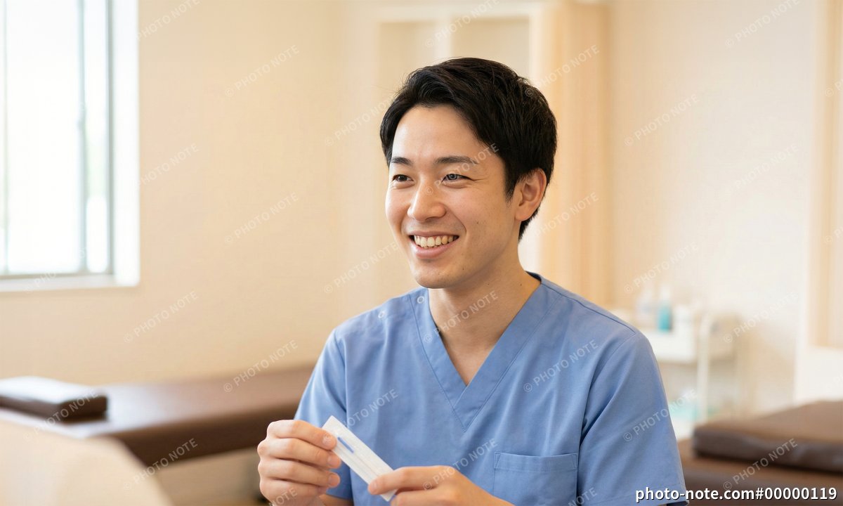 鍼灸師の男性