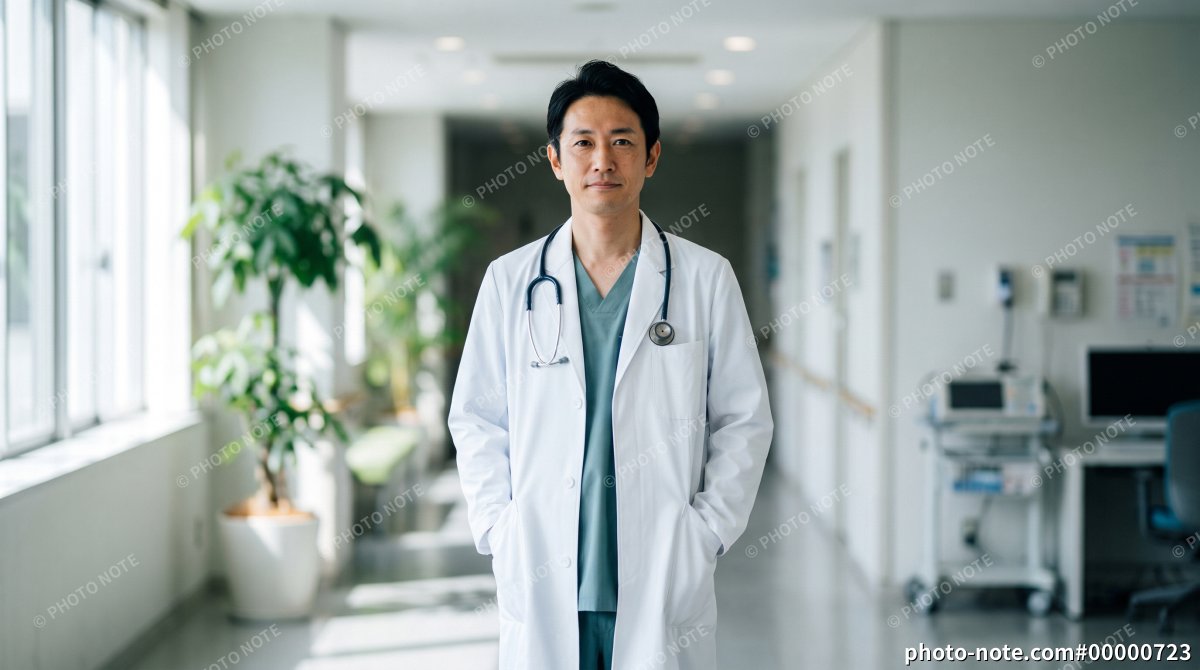 男性医師のポートレート