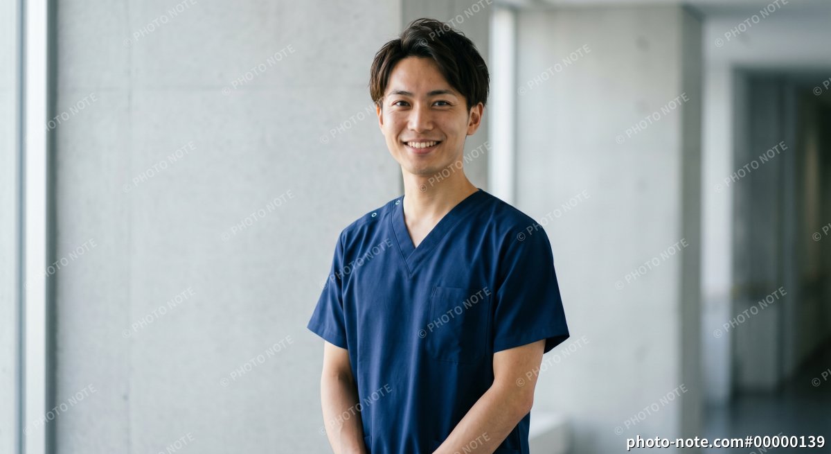 男性看護師のポートレート
