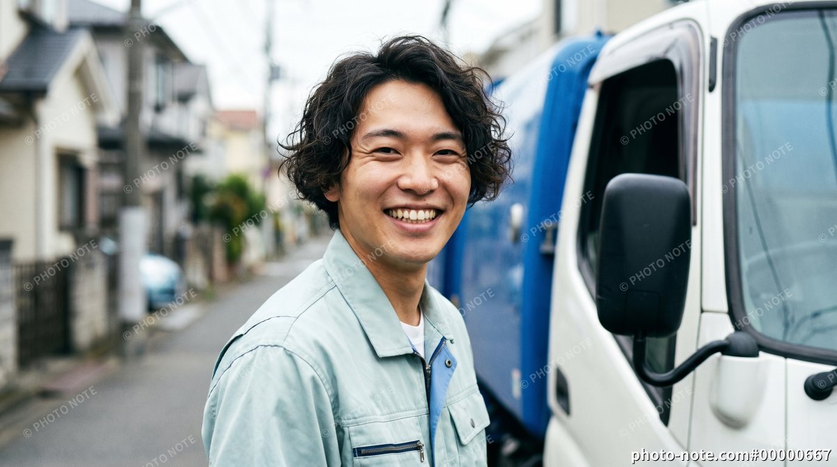 ゴミ収集員の男性