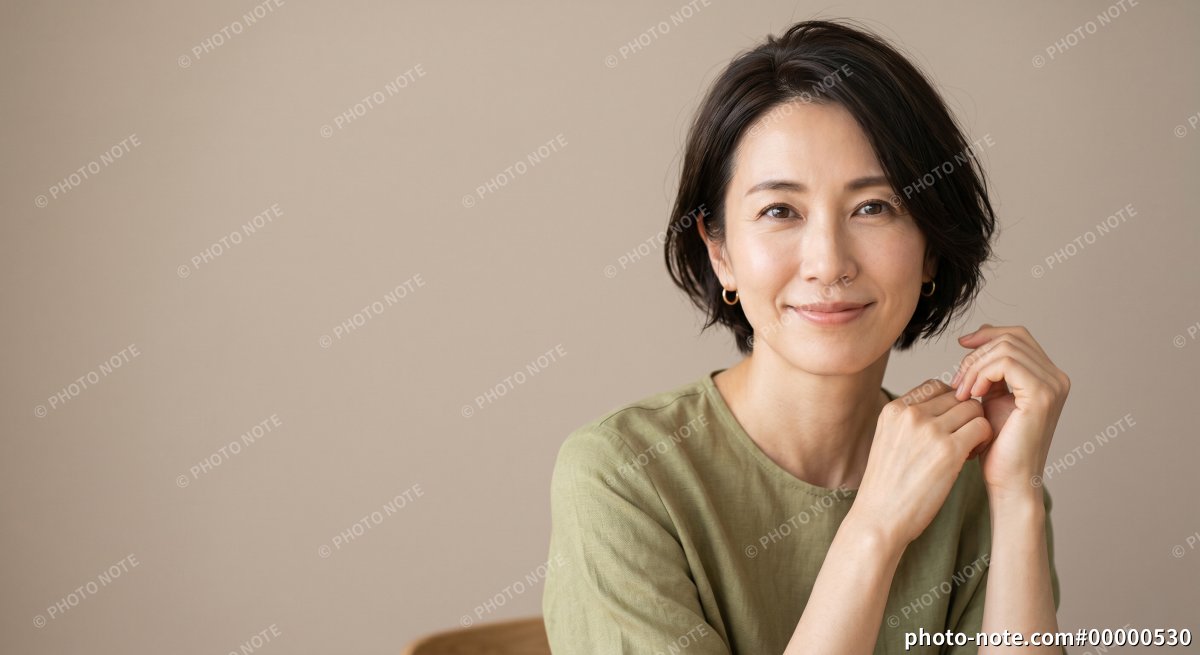 エイジングエア・美容のイメージ、40代の女性