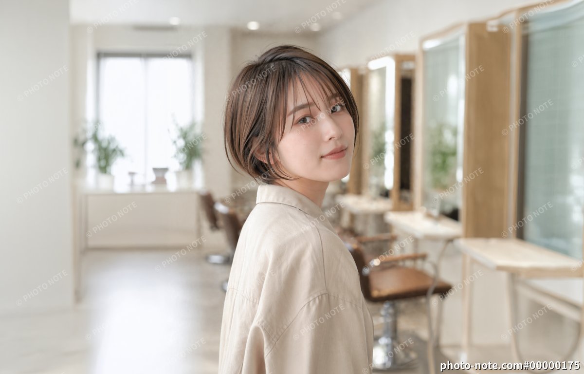 美容師の女性のポートレート