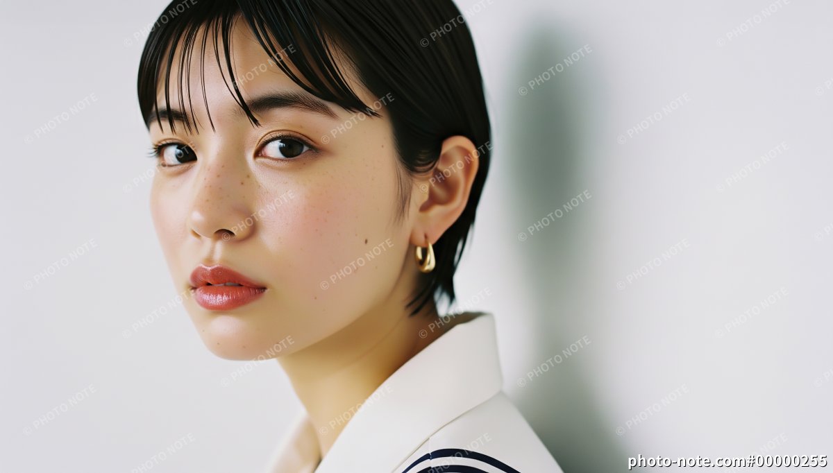 ナチュラルな雰囲気の女性のポートレート